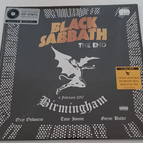 Black Sabbath, The End (4 February 2017 - Birmingham),  (Sealed album)